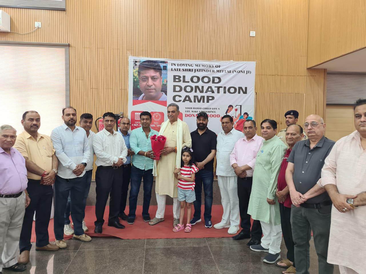 Sanjay Tandon inspired people to donate blood as much as possible